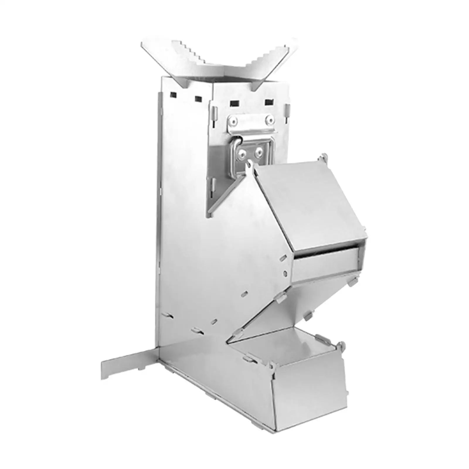 Woolpack Stainless Steel Rocket Stove – Portable Wood-Burning Camp Cooker