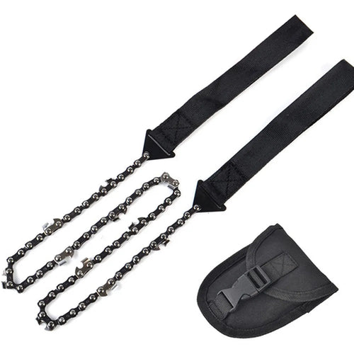 Woolpack 24" Pocket Chain Rope Saw – Portable Hand Saw for Camping & Survival - Woolpack Hiking Gear