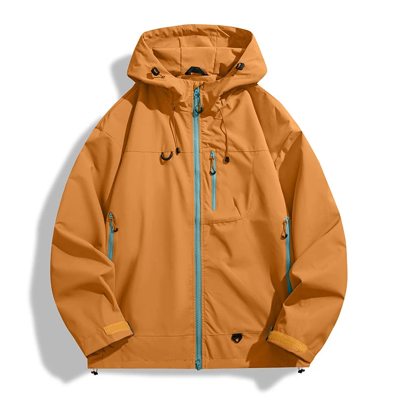 Woolpack ultralight waterproof windbreaker jacket with hood for hiking and outdoor use