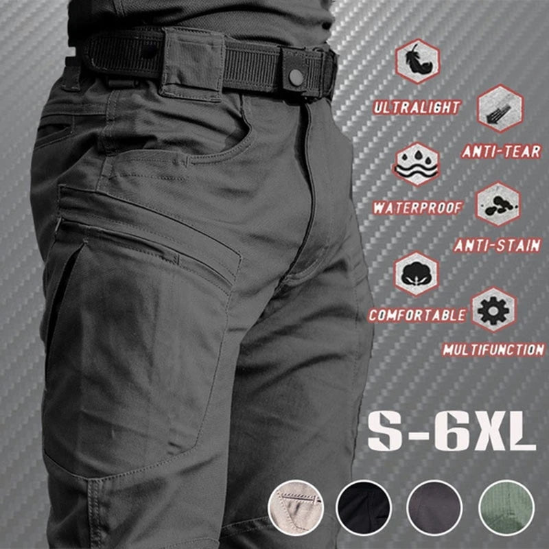 Woolpack Men’s Tactical Cargo Pants – Lightweight Waterproof Multi-Pocket