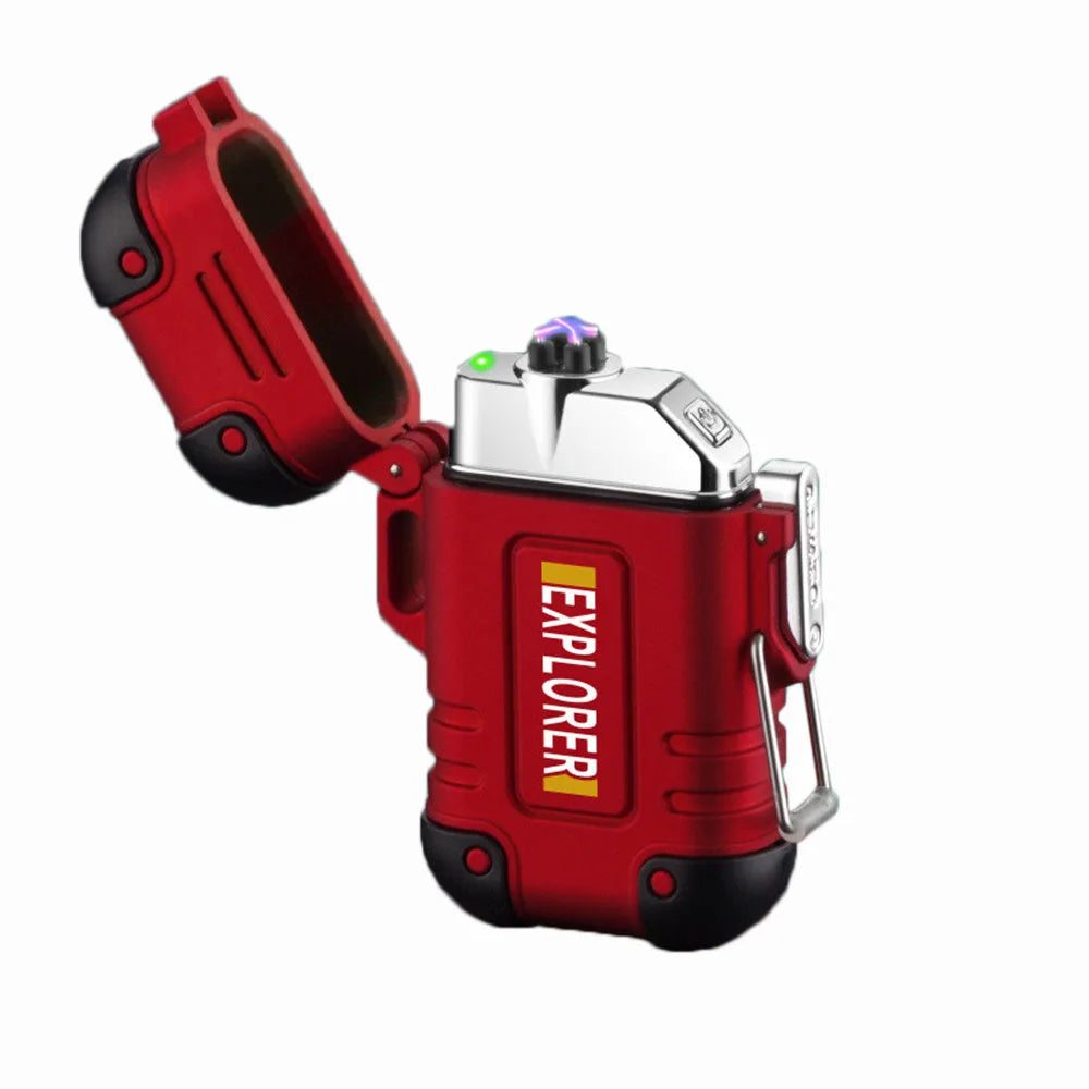 Woolpack Dual-Arc Electric Lighter – Waterproof, USB Rechargeable