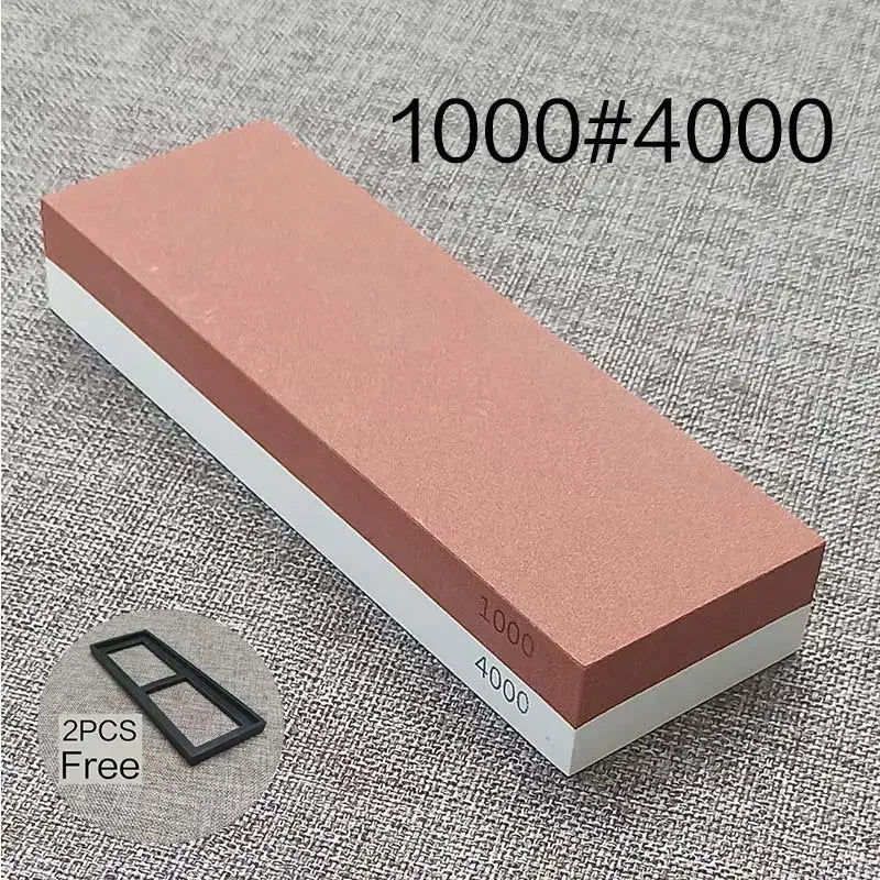 Woolpack Double-Sided Whetstone – Professional Knife Sharpening Stone (1000/3000/6000 Grit)