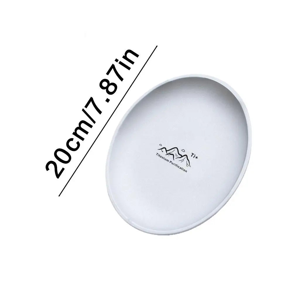 Woolpack Titanium-Purified Camping Plate – Lightweight Stainless Steel Outdoor Dinnerware