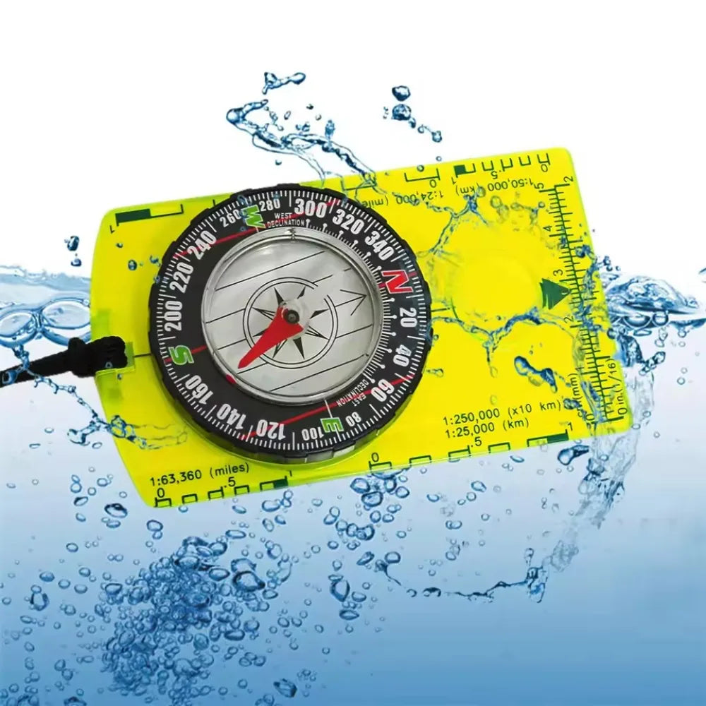 Woolpack Orienteering Baseplate Compass – Waterproof, Quick-Stabilizing Navigation Tool