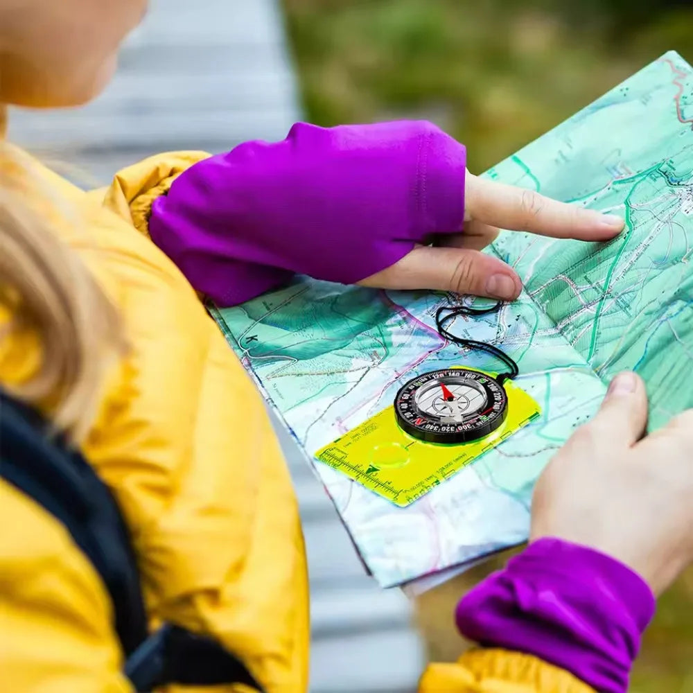 Woolpack Orienteering Baseplate Compass – Waterproof, Quick-Stabilizing Navigation Tool