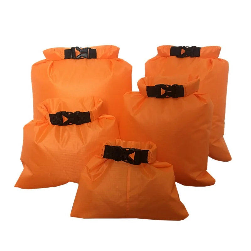 Woolpack 5-Pack Waterproof Dry Bags – Ultralight Outdoor Storage Set (1.5L–6L)