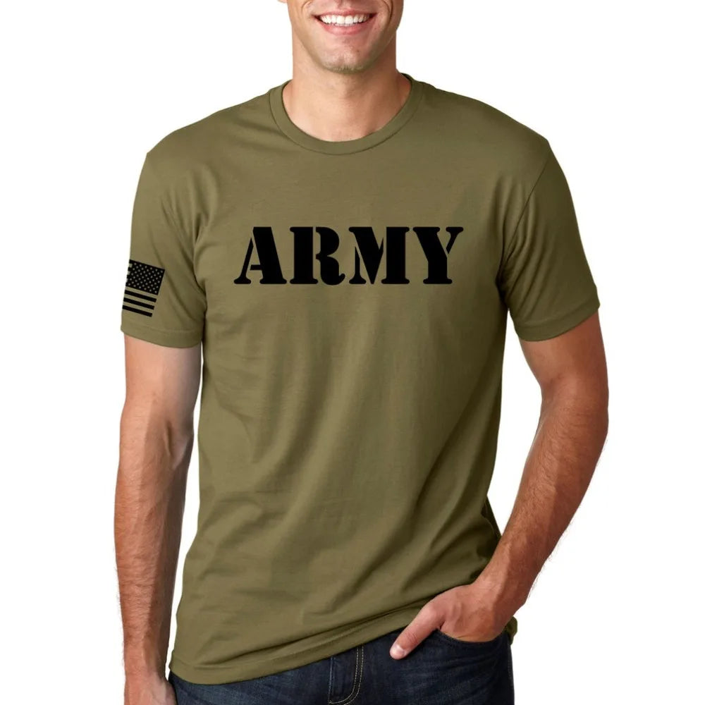 Woolpack US Army T-Shirt – Cotton Crewneck, Short Sleeve