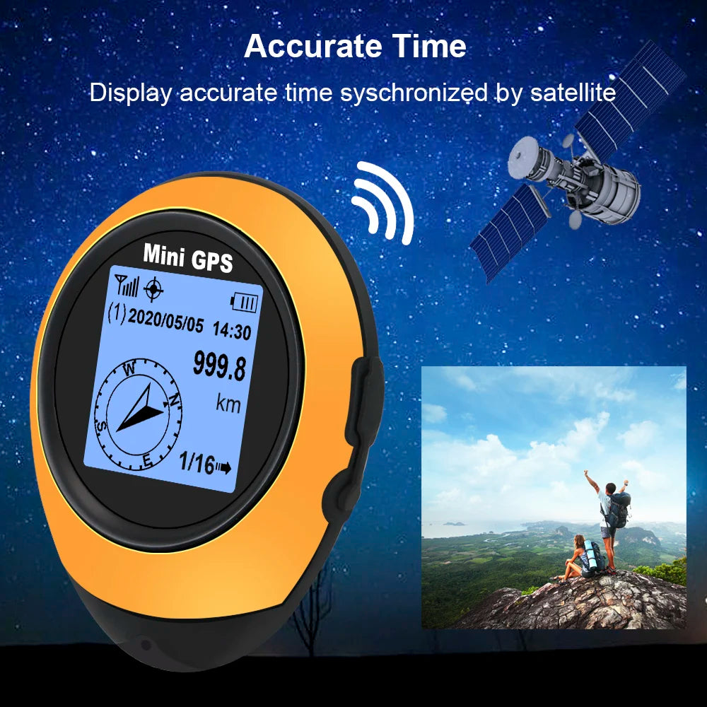 Mini GPS Navigator – Satellite Compass, Altitude & Tracking