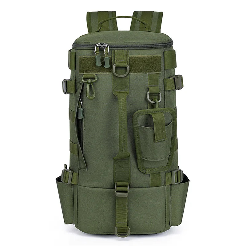 Woolpack Tactical Fishing Backpack – Waterproof Molle Gear Bag with Rod Holders