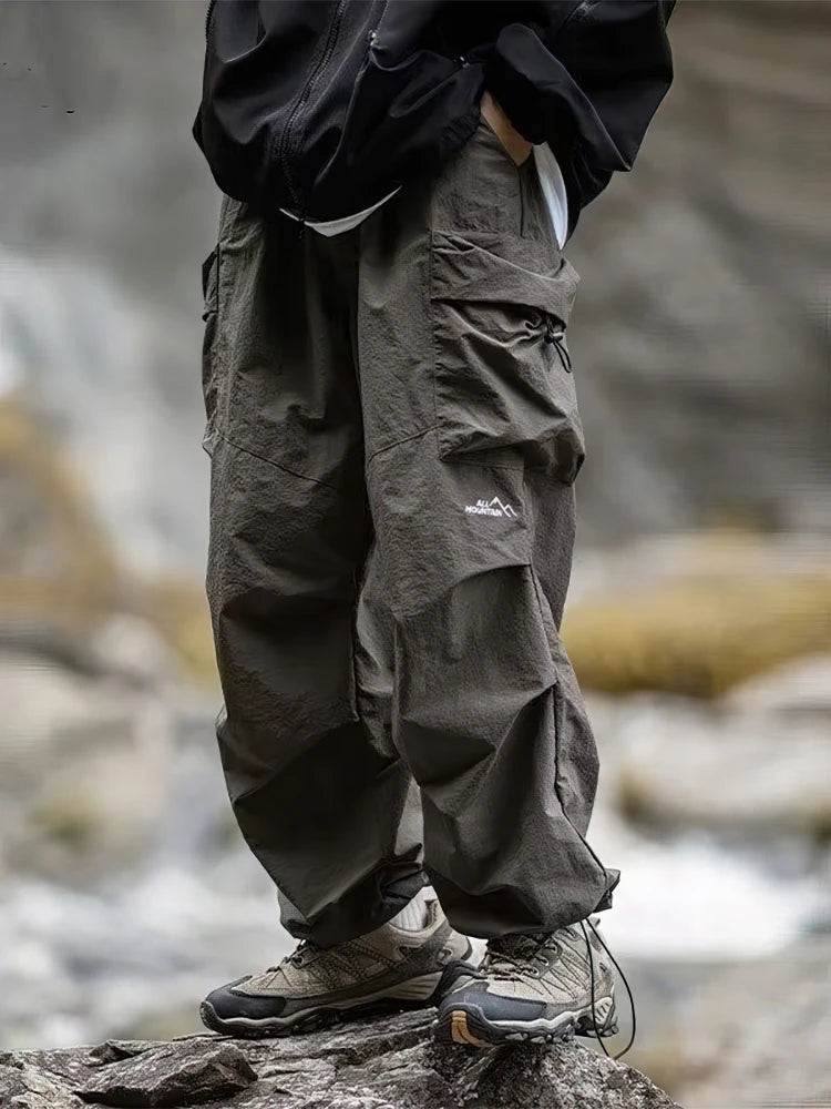 Woolpack Baggy Hiking Cargo Pants – Waterproof Wide-Leg Outdoor Trousers