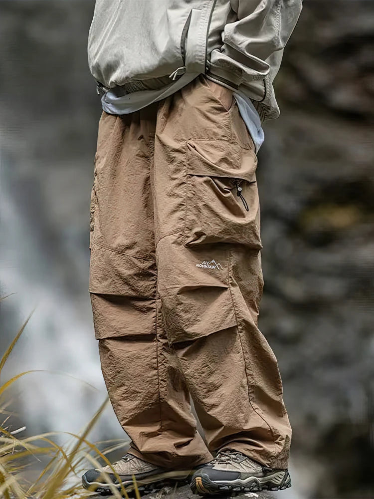 Woolpack Baggy Hiking Cargo Pants – Waterproof Wide-Leg Outdoor Trousers