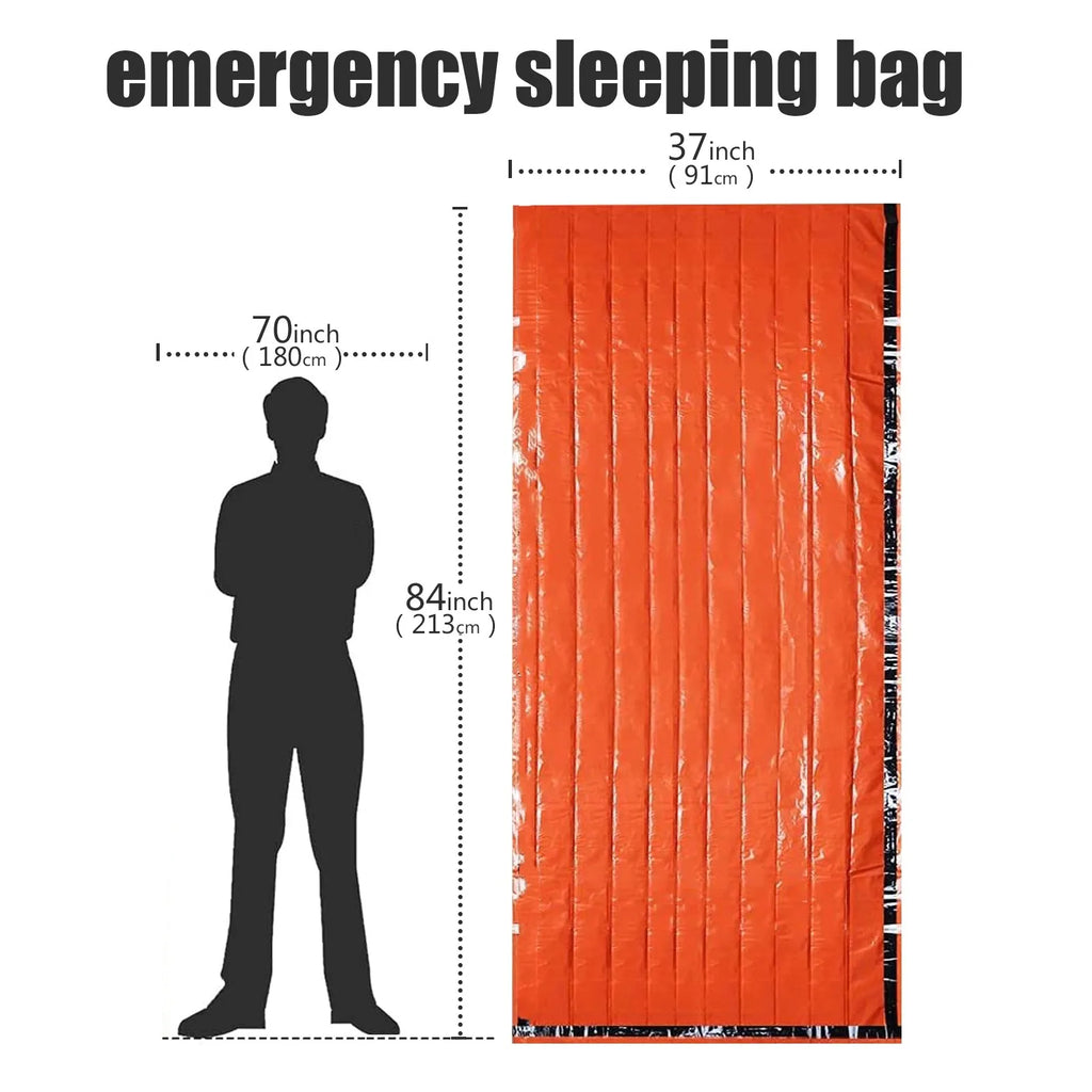 Woolpack Emergency Mylar Survival Sleeping Bag – Waterproof Thermal Bivy Sack