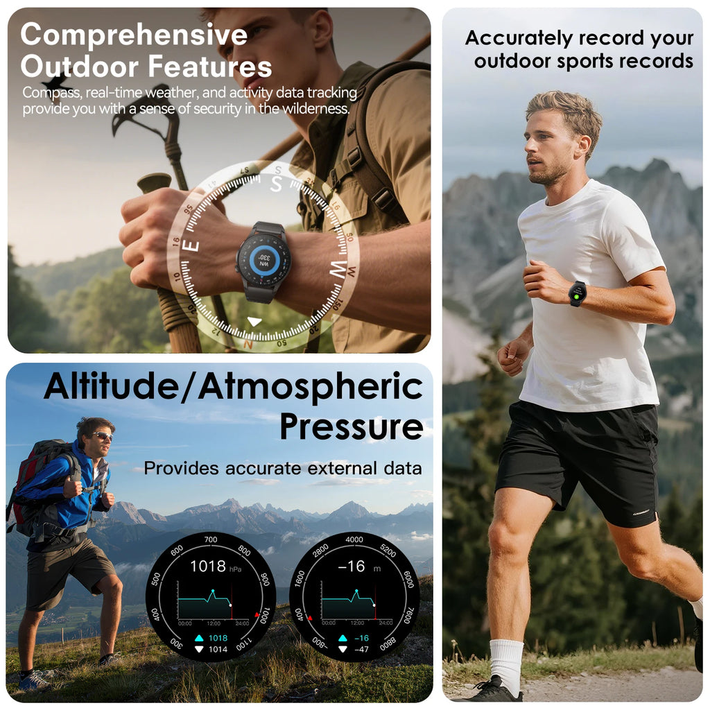 G12 Smartwatch – 1.43" AMOLED, GPS, Bluetooth Call