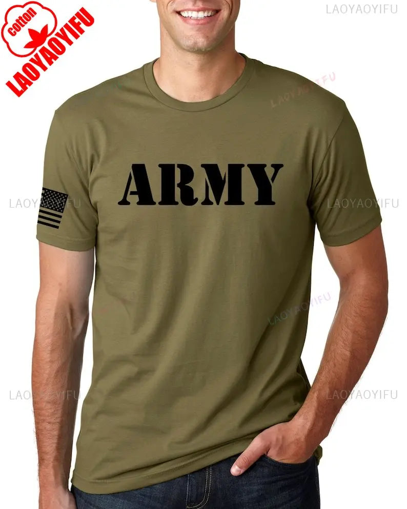 Woolpack US Army T-Shirt – Cotton Crewneck, Short Sleeve