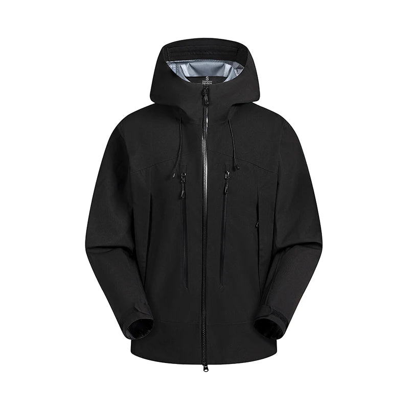 Woolpack waterproof outdoor jacket with windproof breathable design for hiking and trekking
