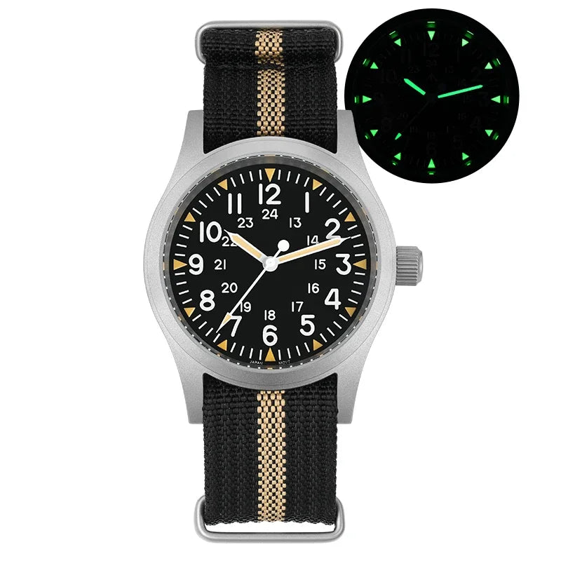 Militado ML05B Military Watch – 38mm, Domed Sapphire, C3 Lume, 10BAR