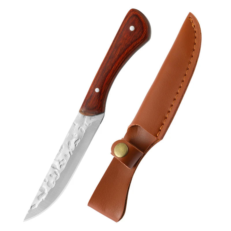 Woolpack Compact Outdoor Cleaver – Wooden Handle, Stainless Steel Blade