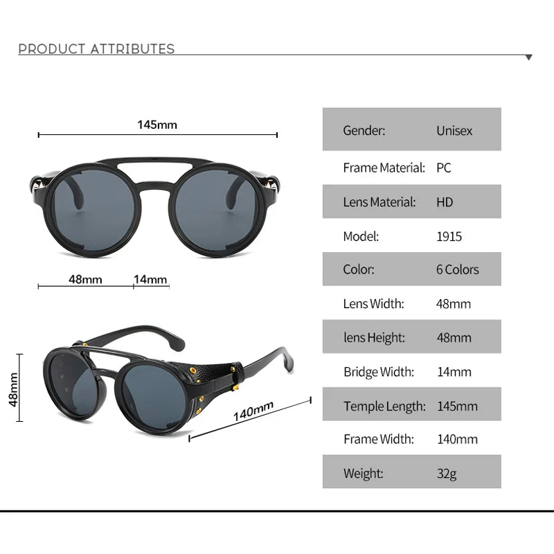 Woolpack Mouintaineers Sunglasses – UV400, Leather Side Panels