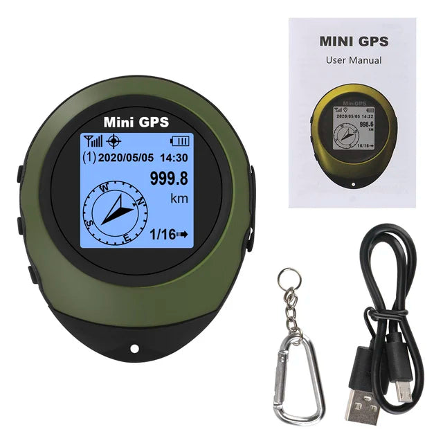 Mini GPS Navigator – Satellite Compass, Altitude & Tracking