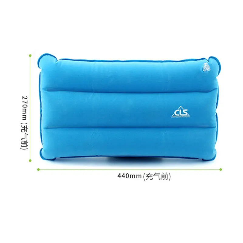 Woolpack Large Inflatable Camping Pillow – Portable Square Neck & Camping Cushion