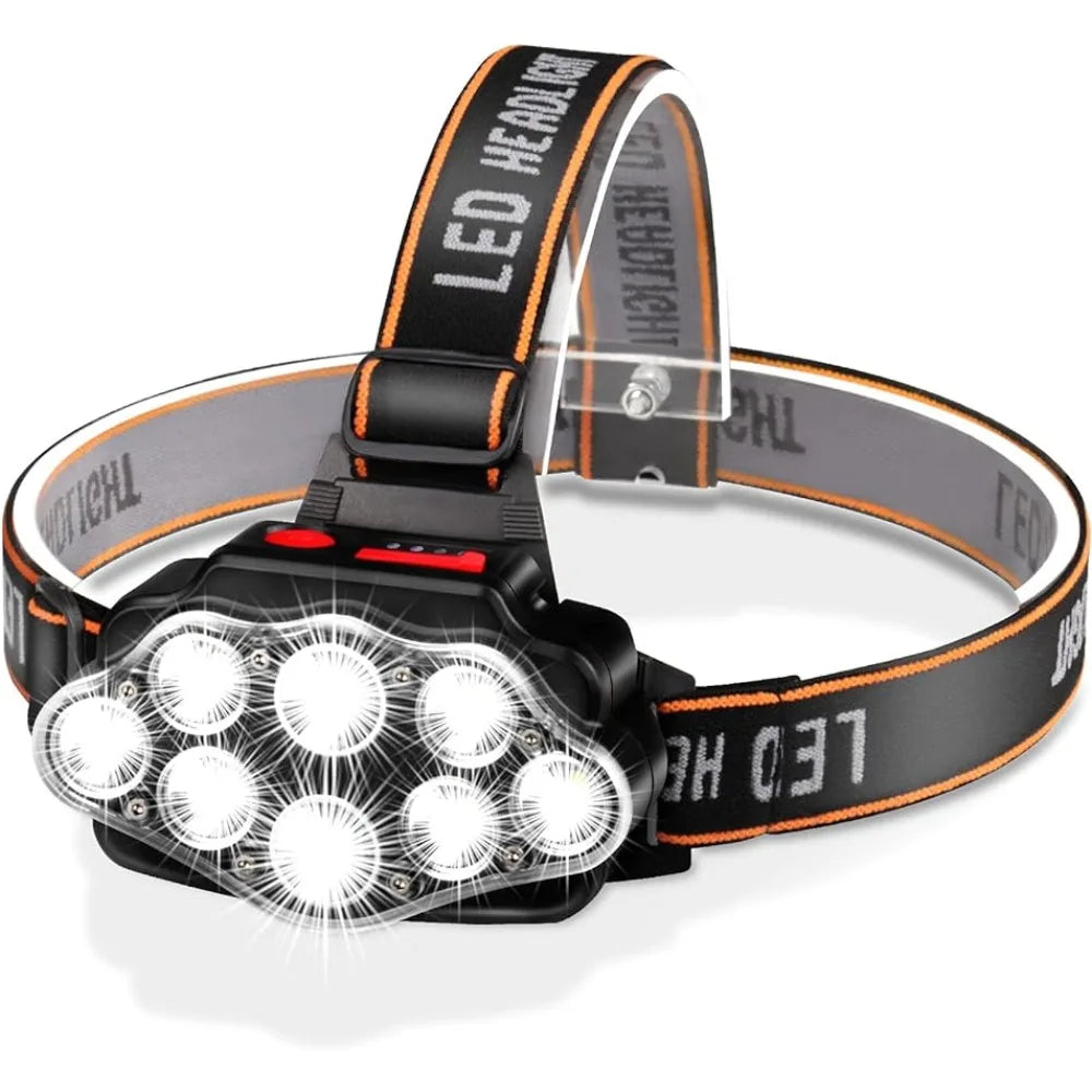 Woolpack LED Headlamp – USB Rechargeable, High Lumen, IPX4