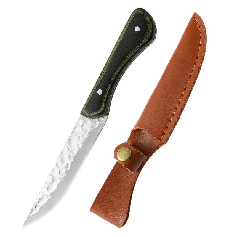 Woolpack Compact Outdoor Cleaver – Wooden Handle, Stainless Steel Blade