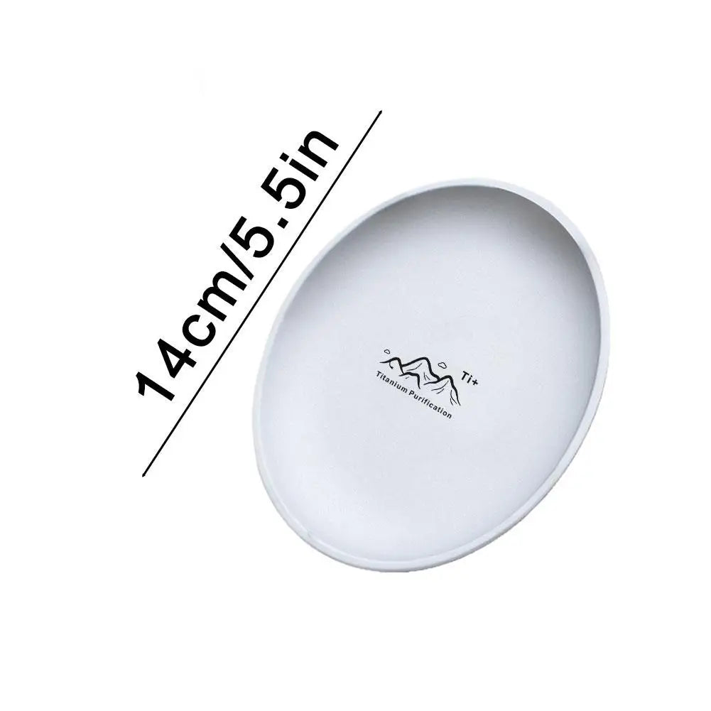 Woolpack Titanium-Purified Camping Plate – Lightweight Stainless Steel Outdoor Dinnerware