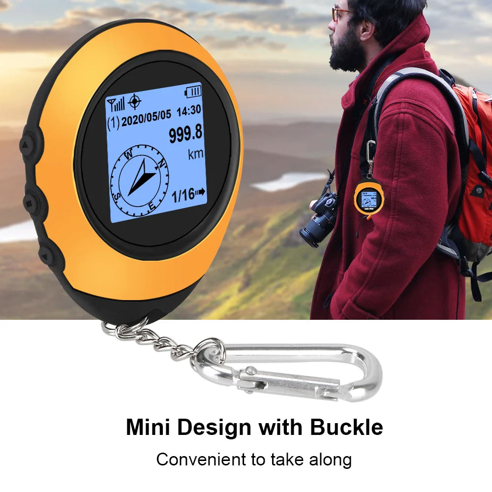 Mini GPS Navigator – Satellite Compass, Altitude & Tracking