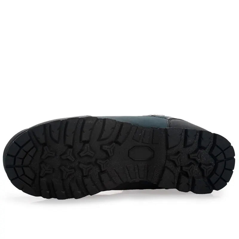 Woolpack Men’s Waterproof Hiking Boots – High-Top Leather Outdoor Trek Shoes - Woolpack Hiking Gear