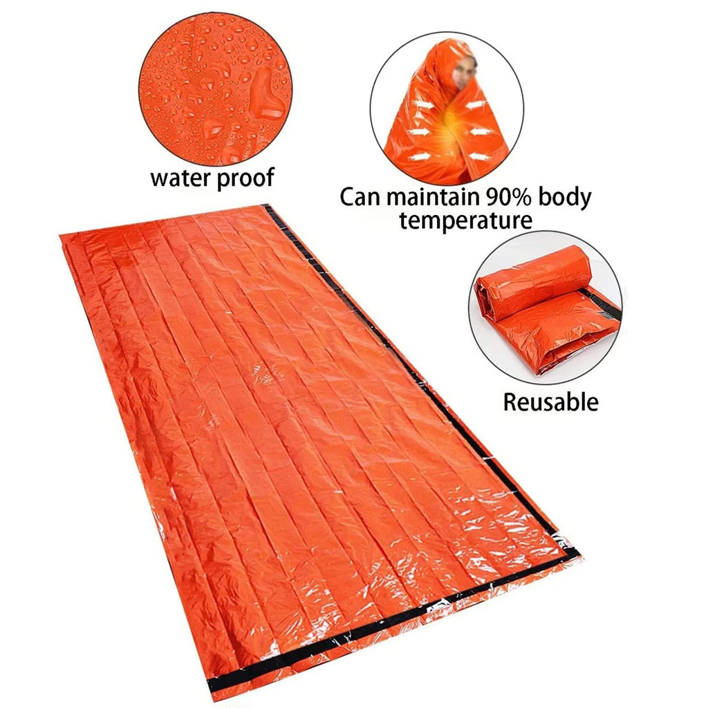 Woolpack Emergency Mylar Survival Sleeping Bag – Waterproof Thermal Bivy Sack