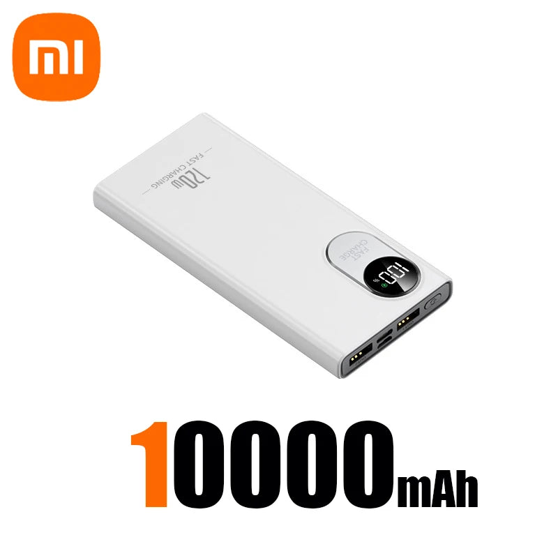 Xiaomi x Woolpack 120W Fast-Charge Power Bank – High-Capacity Portable Battery (10,000–50,000mAh)