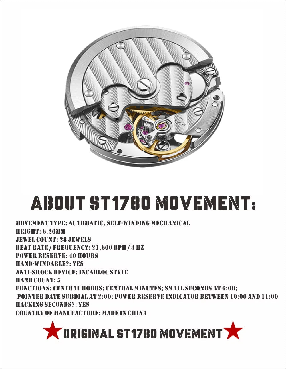 1963 Pilot Automatic Watch – 40mm Sapphire Crystal Retro Aviator