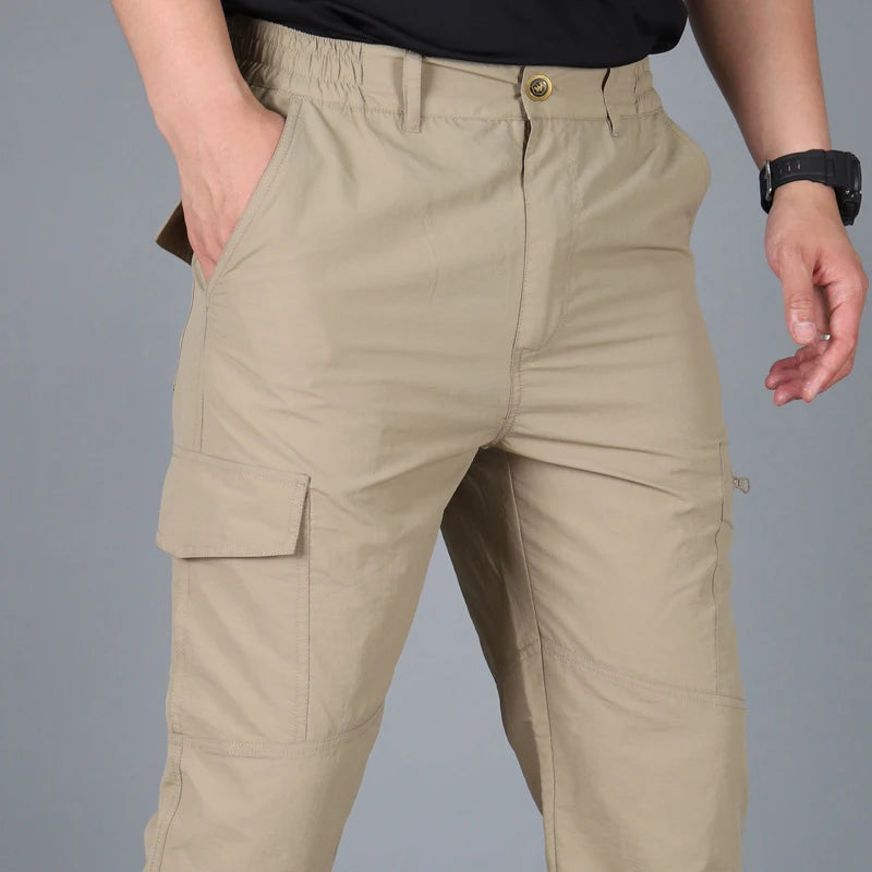 Woolpack Men’s Tactical Cargo Pants – Lightweight Waterproof Multi-Pocket
