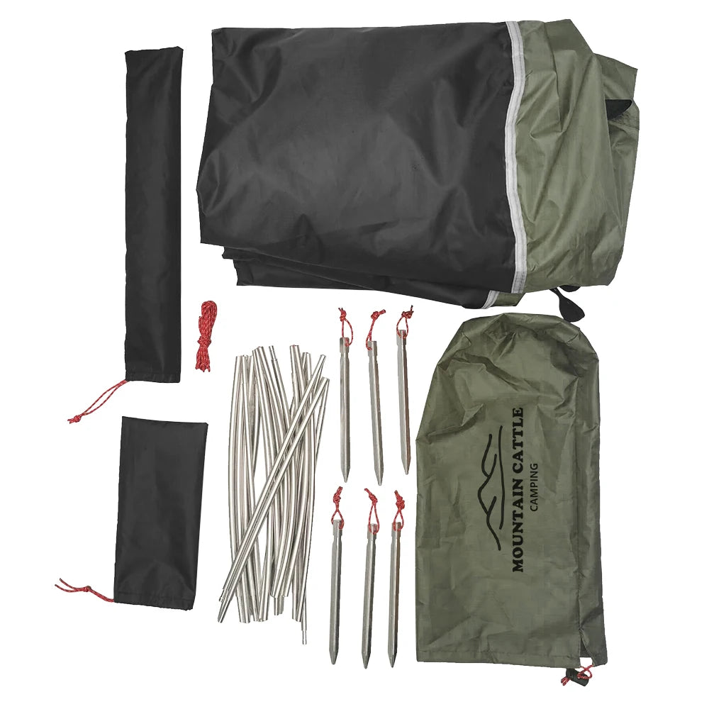 Woolpack ultralight solo tunnel tent for 1 person outdoor camping