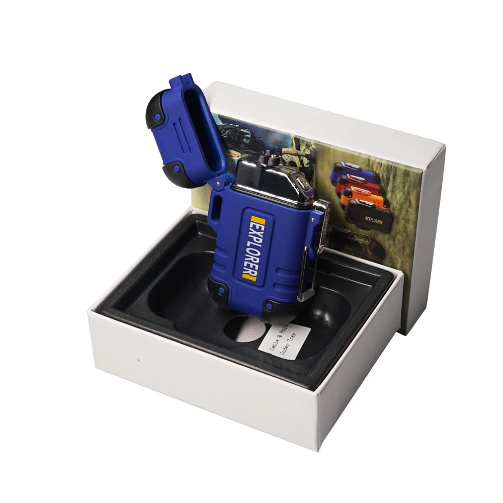 Woolpack Dual-Arc Electric Lighter – Waterproof, USB Rechargeable