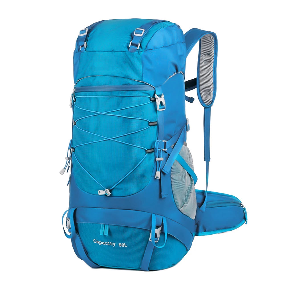 Woolpack trekking backpack multiple storage compartments detail