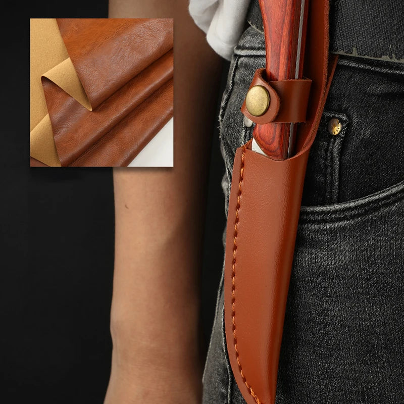 Woolpack Compact Outdoor Cleaver – Wooden Handle, Stainless Steel Blade