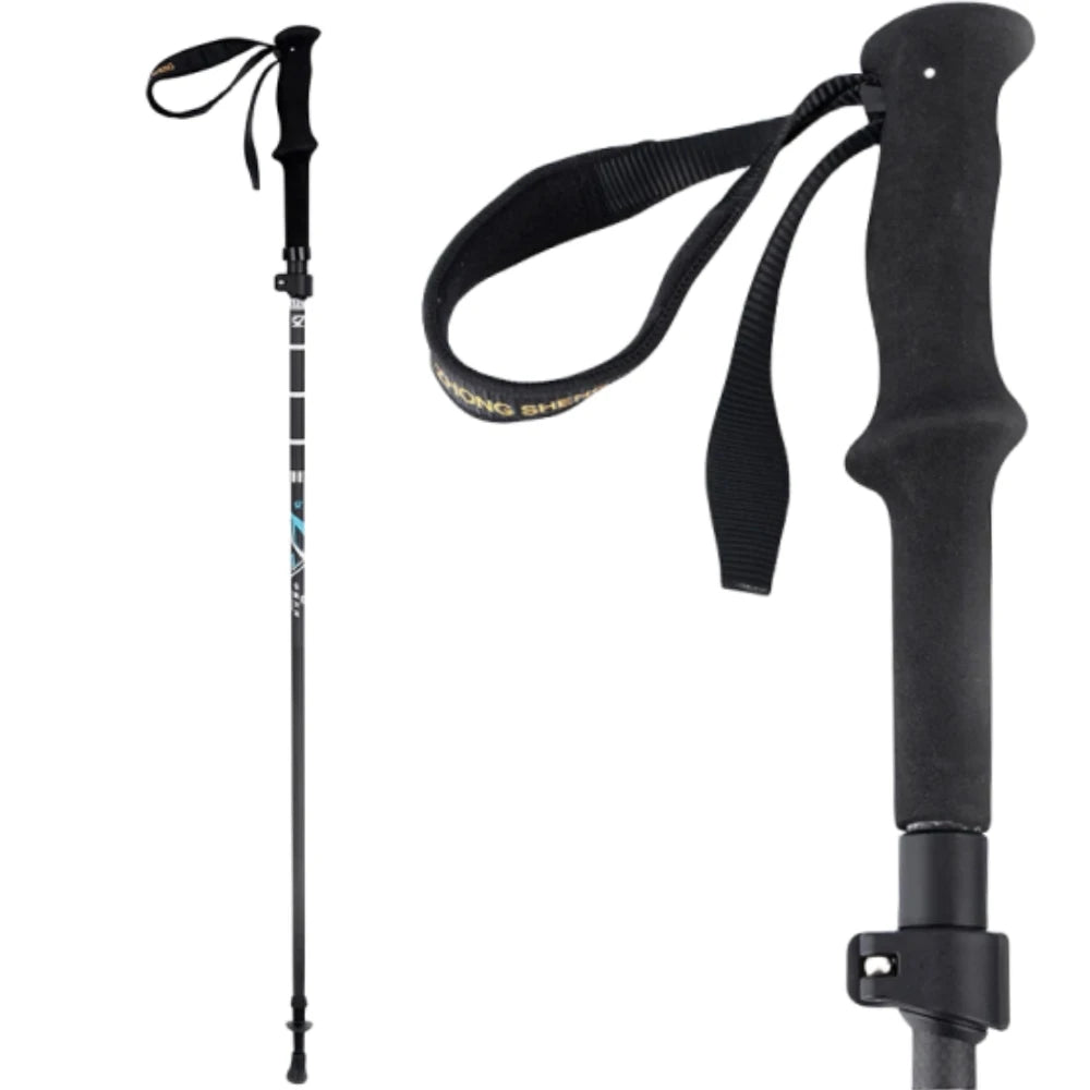 Woolpack Ultralight Carbon Fiber Trekking Poles – Antishock, Collapsible