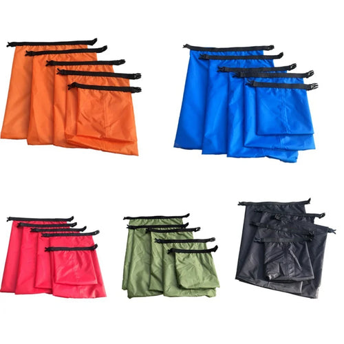 Woolpack 5-Pack Waterproof Dry Bags – Ultralight Outdoor Storage Set (1.5L–6L) - Woolpack Hiking Gear