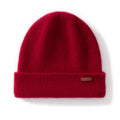 Woolpack cashmere beanie for men and women in solid knit design