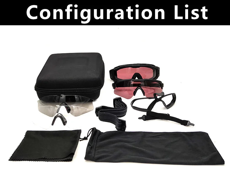 Woolpack Tactical Goggles – Anti-Fog, UV400, Interchangeable Lenses