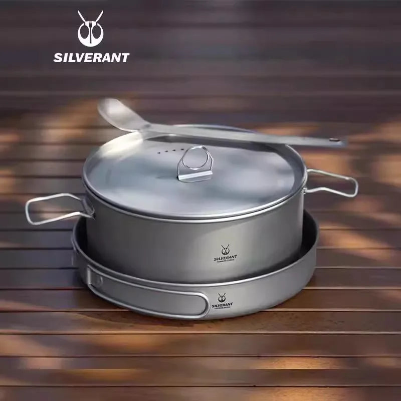 Woolpack Titanium Cookware Set – Pot & Pan Ultralight Bushcraft Cooking Kit