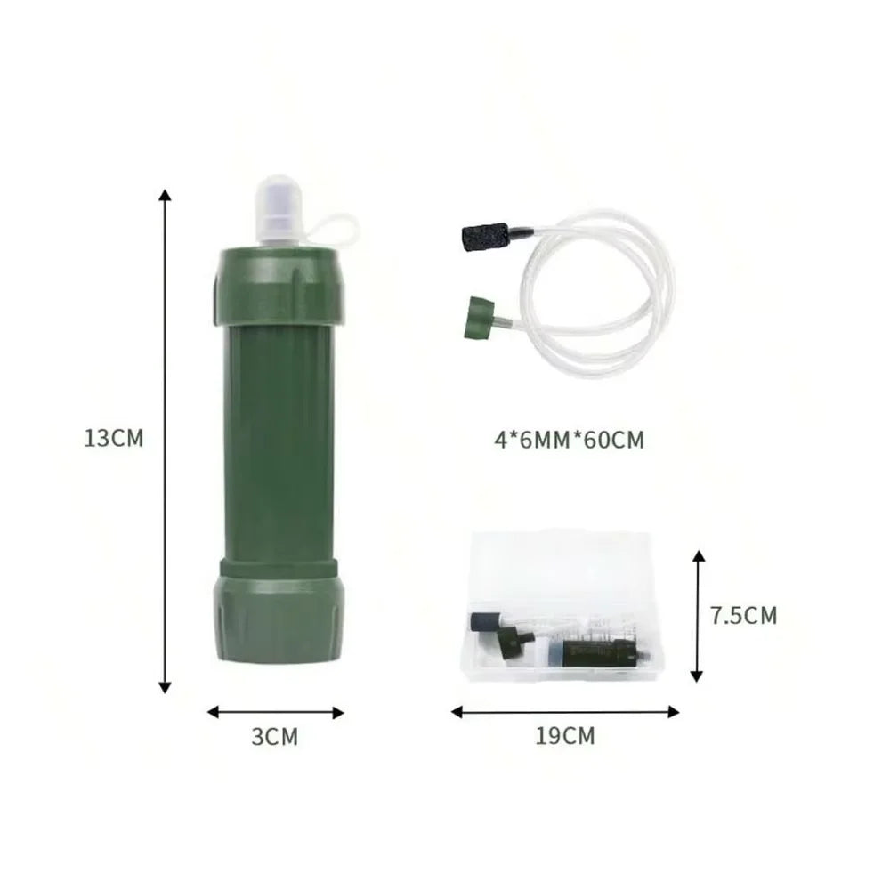Woolpack Mini Water Filter Straw – Portable Survival & Hiking Purifier