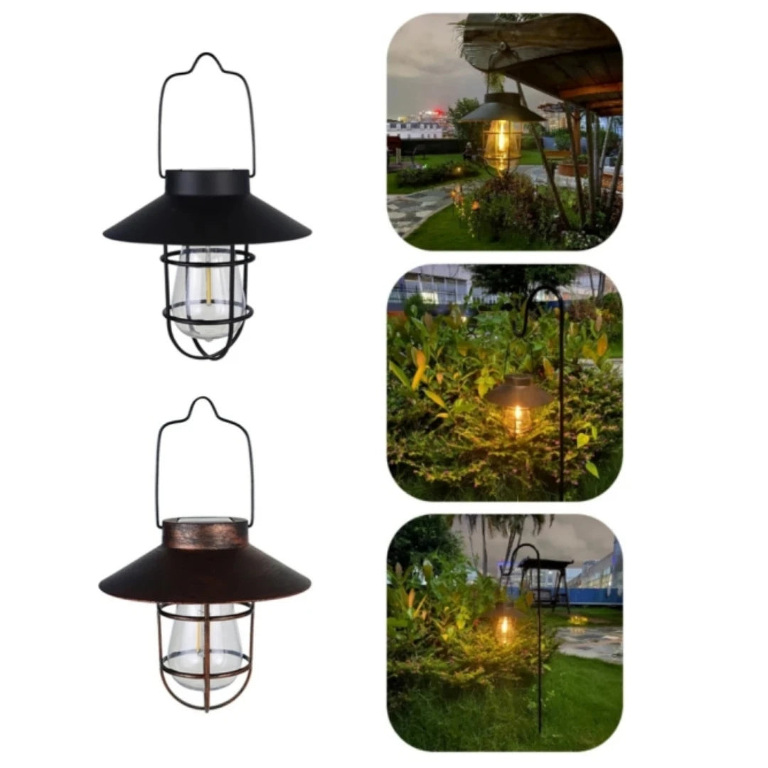 Woolpack Solar Lantern Lamp – Waterproof Vintage Hanging Light