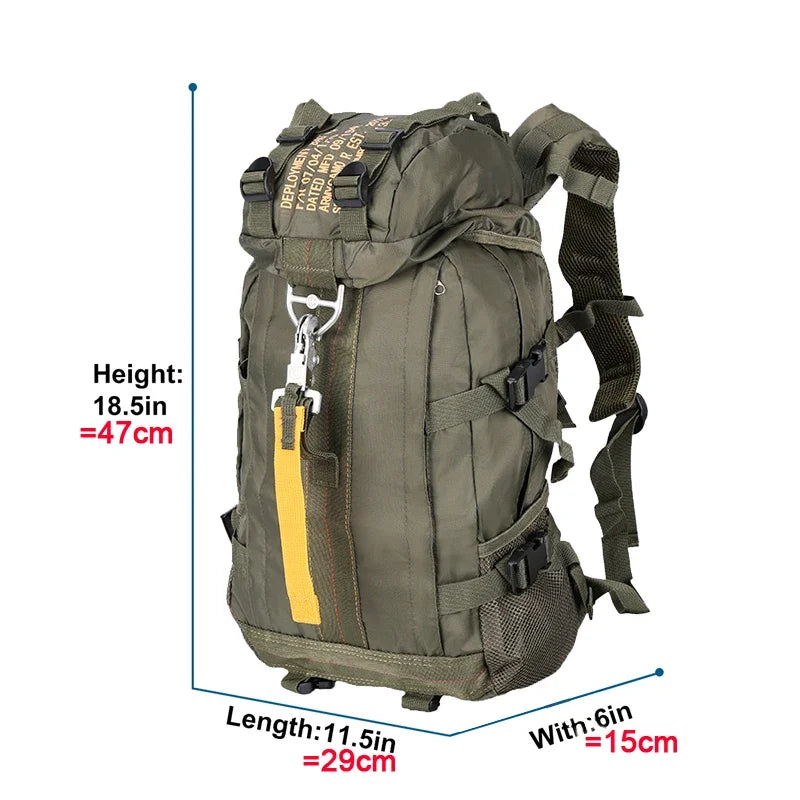 Woolpack Tactical Backpack 20L - 35L – Nylon, Multi-Pocket