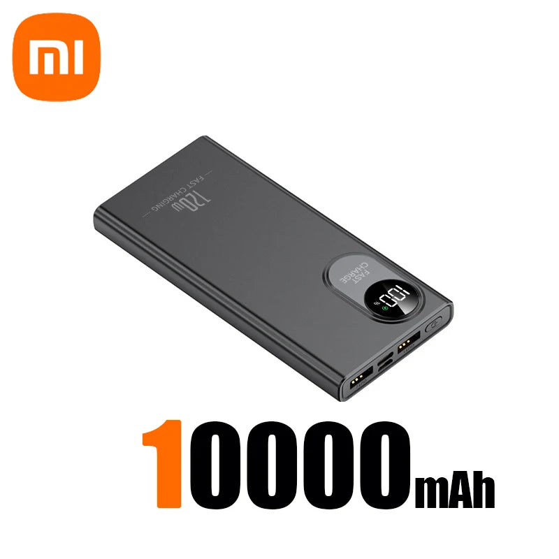 Xiaomi x Woolpack 120W Fast-Charge Power Bank – High-Capacity Portable Battery (10,000–50,000mAh)