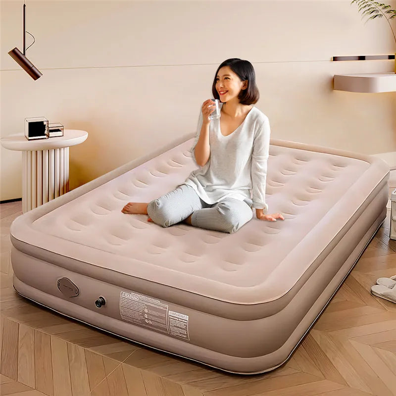 Woolpack Inflatable Air Mattress – Thickened Automatic Sleeping Bed with Built-In Pump - Woolpack Hiking Gear