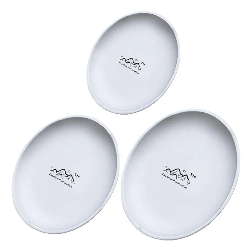 Woolpack Titanium-Purified Camping Plate – Lightweight Stainless Steel Outdoor Dinnerware