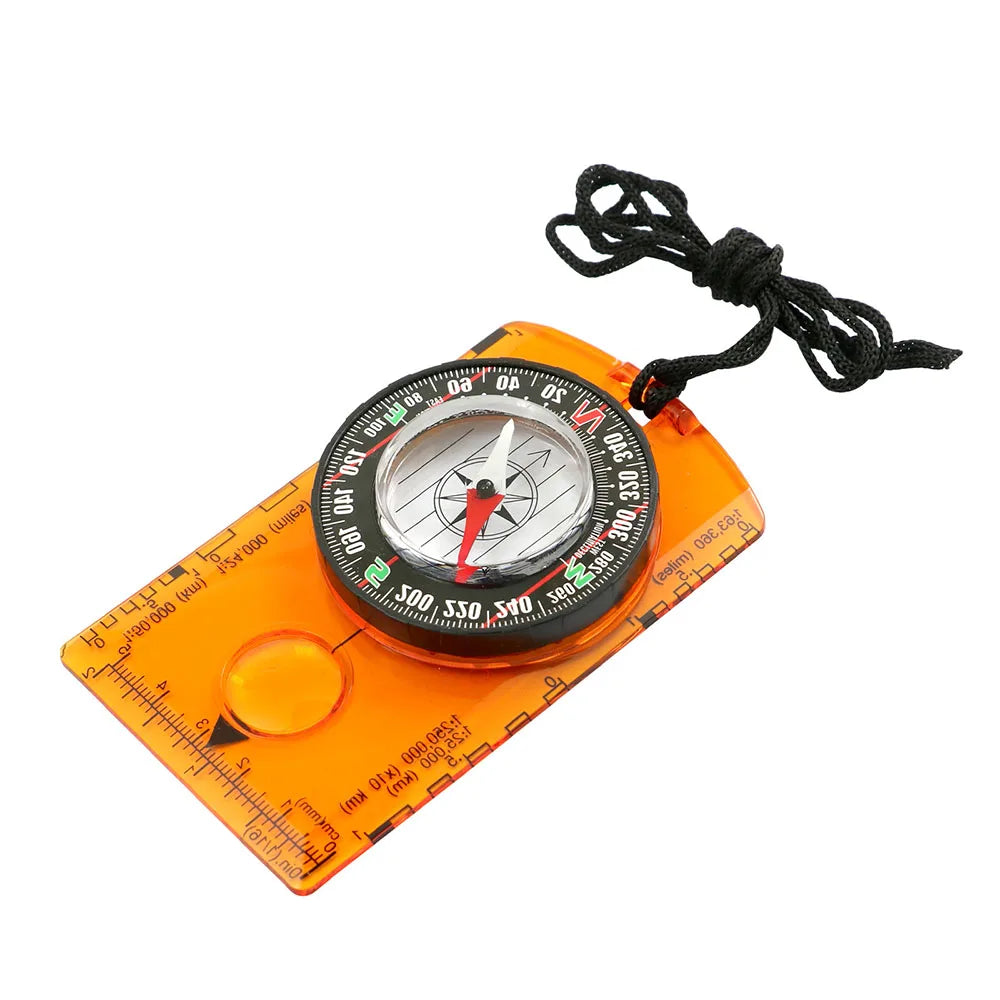 Woolpack Orienteering Baseplate Compass – Waterproof, Quick-Stabilizing Navigation Tool - Woolpack Hiking Gear
