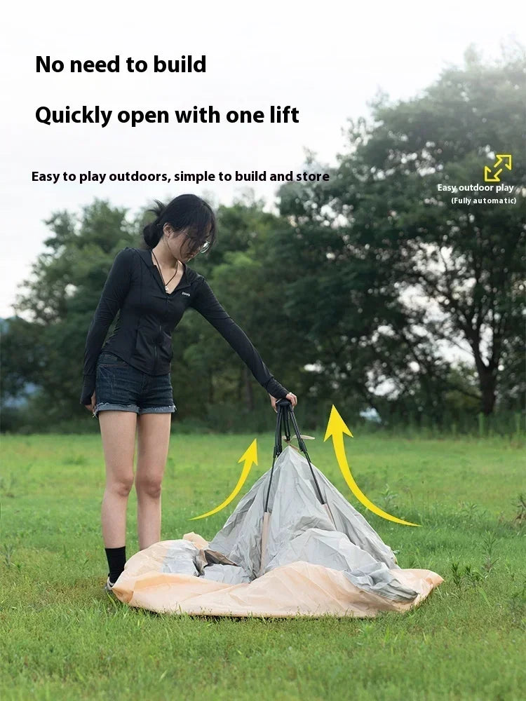 Woolpack Quick-Open Camping Tent – 3–4 Person, Rainproof